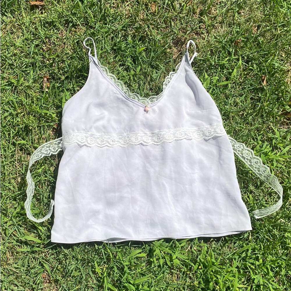Upcycled Lace Tank Top